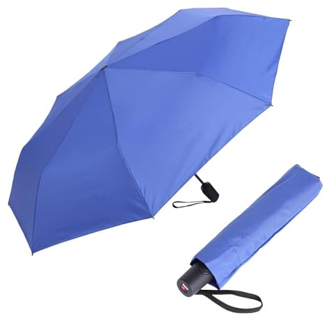 Knirps Regenschirm I.200 Medium Duomatic in verschiedenen Farben mit Schirmtasche I kleiner Taschenschirm mit Drucktaste I Regenschirm automatisch & kompakt I Taschenregenschirm leicht & sturmfest