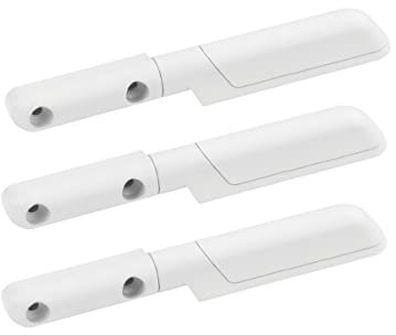 Schellenberg 70108 Fliegengitter Scharnier Aluminium mit automatischem Schließer, Ersatzteile für Fliegengittertür oder Insektenschutz-Fenster, inkl. Befestigungsschrauben, weiß
