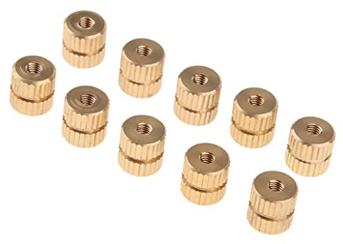 BESSTUUP Bariton-Tuba-Blasinstrument-Schraubenmutter, 10 Stück, Kupfer, Goldfarben, Modern, Poliert