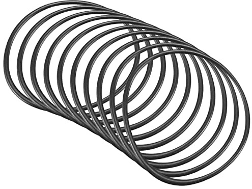 QUARKZMAN 10 Stücke Nitrilkautschuk Nitrilring Dichtung 33mm x 30mm x 1,5mm | für Wasserhahn Klempner Reparatur Dichtung Verbindung, Schwarz