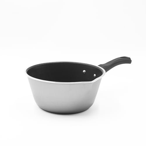 Zanetti, Casseruola Antiaderente Conica, Casseruola con Beccuccio in Alluminio Alimentare, Diametro 16 cm, Made in Italy