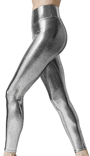 Solide Kompressionsstrumpfhose für Damen, knappe, einfarbige Strumpfhose für Damen, Leggings, dehnbare Strumpfhose, hohe Taille, lässiger Wet-Look, Laufhose, bunte Strumpfhose, Po-Lifting, leicht,