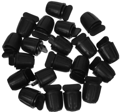 POPETPOP Lot de 20 Bouchons de Verrouillage Noirs pour Tuyaux D'arrosage 8/11 Mm, Bouchons Intérieurs en Pom Solide pour Système D'irrigation de Jardin, Étanchéité Renforcée