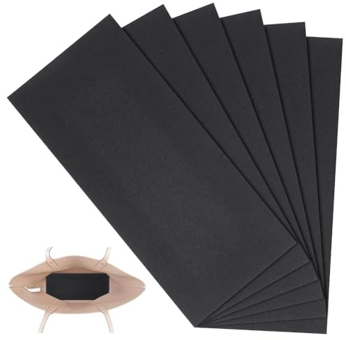 PH PandaHall 6 Stück Kunststoff Basisformer 11.8 x 5 Zoll Langes Handtaschen Geldbörsen Boden Einsatz Taschenstabilisator Taschen Liner Brett Schwarzes Rechteckiges Blatt Für Ledergeldbörsen | Handtaschen-Unterteil, Stabilisator-Einsatz, für Häkeltaschen, Handtaschen, Ledergeldbörsen, Rucksäcke, Stricktaschen