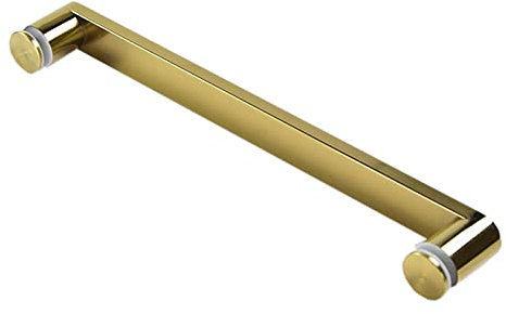 VIBEXIN Ensemble de poignées et de poignées de Porte de Douche de Rechange pour Porte en Verre doré, Boutons de Porte de Salle de Bain pour cabines de Douche, Barre Porte-Serviettes Simple