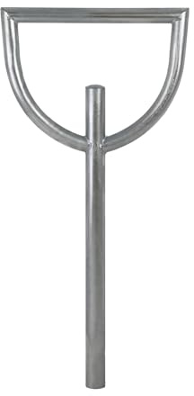 TRUTZHOLM Fahrradanlehnbügel 115x56 cm feuerverzinkt zum Einbetonieren | Ø60 mm, inkl. Bodenqueranker, Fahrradständer, Fahrrad Parker, Anlehnbügel, für 2 Fahrräder