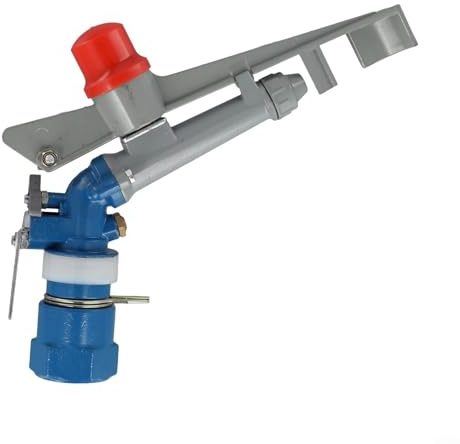 Feeshoppher 360° einstellbarer Rasen Sprinkler 1 Zoll Bewässerungsspritzer, große Fläche Bewässerungswerkzeuge, Zinklegierung Rasen Sprinkler für die Landwirtschaft,