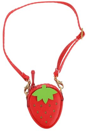 DOITOOL Bolso De para Muñecas De Fresa Accesorio De Moda para Muñecas Bolso Bandolera Miniatura para Jugar