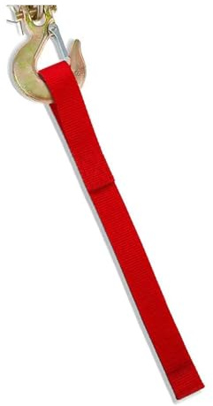 ChunLK 1/3x Cinghia di traino for verricello rosso for impieghi gravosi, anelli di protezione for fune di traino, accessorio for camion ATV UTV(1pcs)