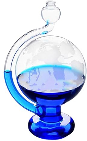 Prédicteur météo en verre tempête, manomètre barométrique visuel, baromètres en verre portables pour la maison, le bureau, la décoration de bureau, cadeaux baromètre