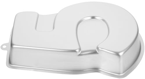 SUPVOX Teglia da Forno in Alluminio Numero 5 3d, Stampo per Dolci Antiaderente Piccolo per Torte Fai da Te, Utensile da Cucina Versatile per Uso Quotidiano, per Feste e Compleanni
