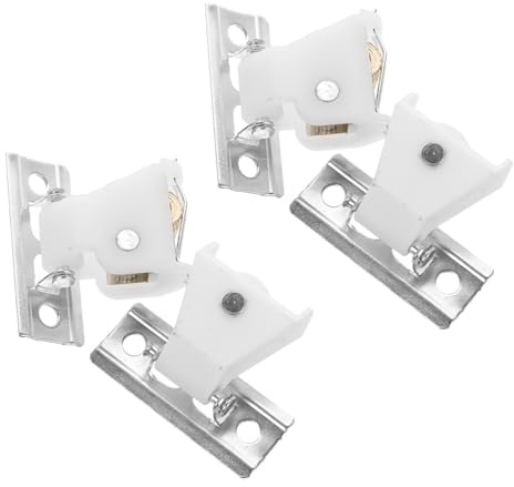 SHINEOFI Kit de 4 Piezas para Persianas Romanas 2 Poleas y 2 Cerraduras de Cuerda Compatible con Persianas de Bambú y Persianas Horizontales Accesorios para Reparación y Montaje de