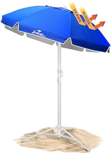 JoeShade Portable UV Sun Shade Umbrella with Tripod Stand – Lightweight, Adjustable, and Instant Sun Protection for Outdoor Sports, Camping, and More – Blue