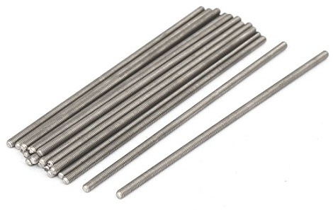 sourcing map 20 Stück Gewindestangen M3x100mm Edelstahl 304 Gewindestift Metrischem Vollgewinde Bar Gewindestäbe für Befestigung CNC-Werkzeugmaschinen 3D-Drucker Industrie Geräte