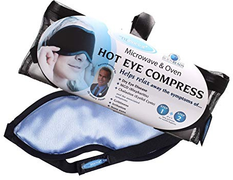 Eye Doctor Plus Hot Eye Compress and 20 Eyelid Wipes, Dry Eyes, Blepharitis | Microwave and Oven Safe Warm Heat Bag, 20 Sterile Single Use Eye Wipes, Blepharitis and MGD Relief, Fully Reusable Compress