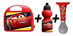 Stamp - Combo Boite A Gouter + Gourde + Klaxon - Cars 3