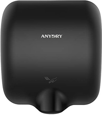 anydry 2800 Commercial Hand Dryer,Heavy Duty Stainless Steel Hand Dryers,Electric Hand Dryer For Toilet.(Matte Black)