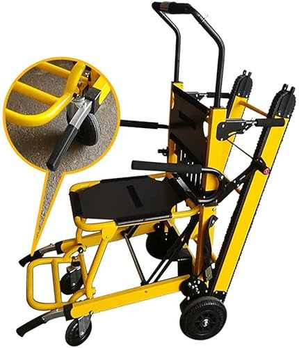 QULACO Elektro-Klettertreppen-Rollstuhl-Rollstühle Leichte zusammenklappbare Kraft Kompakter Elektro-Rollstuhl Mobiles Hilfsmittel ++ Treppensteiger-Treppen-Bahre