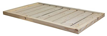 Kistenkolli Altes Land Hundebett Holzunterlage optional mit Kissen 110x79x4,5cm Hundekorb Tierbett Hundekissen Schlafplatz Vintage Hundesofa (Natur ohne Kissen)
