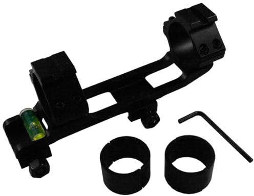 Set completo da 1 pezzo con livella a bolla per guida Weaver/Picatinny da 21,5 mm, collegamento ottimale tra arma e ottica