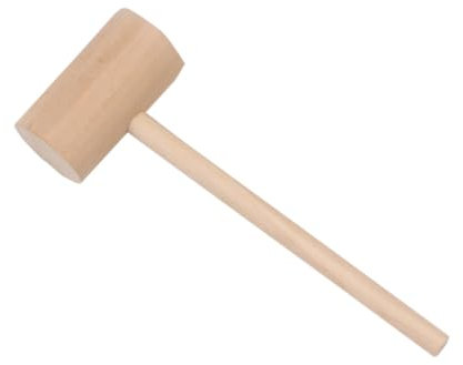 Zerodeko 4pcs Meat Tenderizer Hammer Wooden Meat Mallet for Steak Beef Pork Chicken Double Sided Pounder Tool Ergonomic Handle