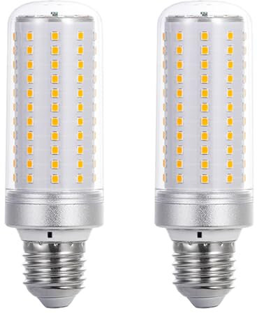 Hsientpe E27 LED-Lampe 2er Pack | Warmweiß 3000K 20W Ersatz für 200W-Glühbirne | Energiesparlampe 2000 Lumen Nicht Dimmbar 2835 * 120 LED Chip haben Langer Nutzlebensdauer
