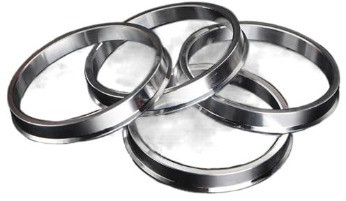 HUYGB Zentrierringe 4 Teile/Satz Radnabe Zentrische Ringe 57,1-72,56 、 57,1-66,4 、 57,1-66,5 、 57,1-70,3 57,1-73,1 Aluminium Legierung Radnabe Ringe for Auto Radnaben Zentrierringe(57.1 to 69.1)