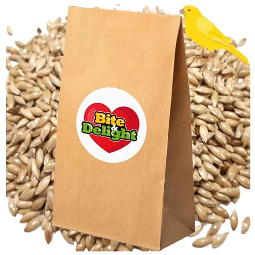 Bite & Delight Kanariefrö 5kg – Rent fågelfrö för kanariefåglar, papegojor & burfåglar – Naturligt kanariefoder utan tillsatser
