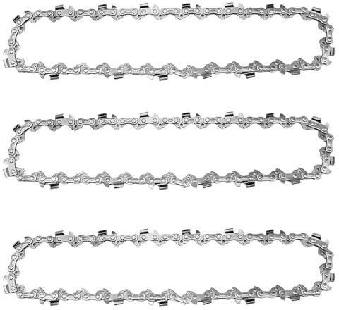 JUUDDENPARTS 3Pcs Pole Saw Chain 3/8 LP Pitch, 0.050 (1.3 mm) Gauge for 8 (20cm) Bar, 33 Drive Links Low Kickback Chain, Replacement for Titan TTL650GDO