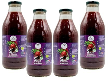 Succo di Melagrana 750ml – 100% Naturale, Senza Zuccheri Aggiunti, Ricco di Antiossidanti