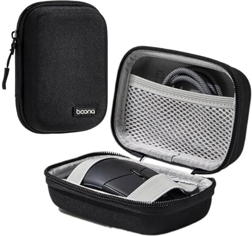 Taoricen Bolsa Funda Protectora Compatible con Logitech GPW / G705 / M750 / Anywhere 3S Ratón, A Prueba de caídas Carcasa rígida Estuche de Almacenamiento (Negro)