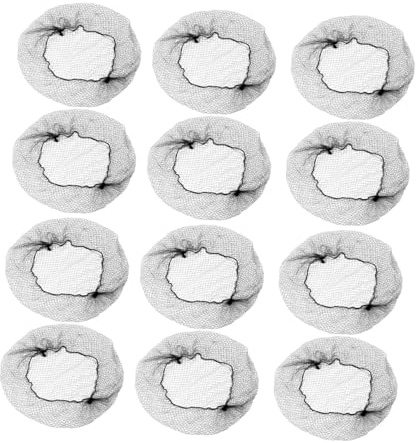 Mikinona 120 Stück Duttnetz Nylon Haarnetze Schlafhaarnetz Unsichtbares Mesh Dutt Haarnetz Haarnetze Für Haarknoten Damen Haarschmuck Ballett Haarnetz Ballett Schwarz