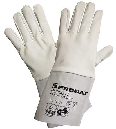 Schweißerhandschuhe Mexiko-Z Größe 10 weiß Nappa Länge 35cm Preis per 10 Stück