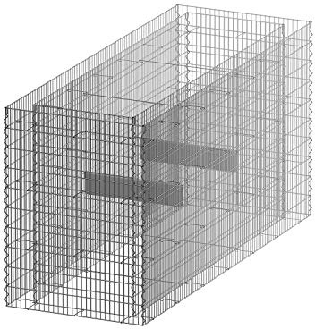 bellissa Gabionen-Hochbeet Premium 4-Eck - 95596 - Steinkorb-Pflanzkübel rechteckig - Bausatz inkl. Trennfolie - 200 x 75 x 100 cm Outdoor