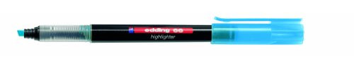 Edding 4-66010 66 Textmarker - Highlighter zum Markieren von Texten - Strichbreite: 1-4 mm, 10er Schachtel - Farbe: Neonblau