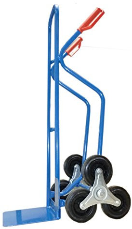 Sackkarre Treppenkarre mit Stahlrohrrahmen mit GROSSER LADESCHAUFEL 280x280 mm - 4fach verschweißt!