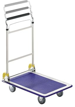 kaiserkraft | Carrello a pianale MAX | impugnatura telescopica pieghevole | portata 200 kg