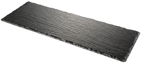 Tescoma GrandCHEF Servierplatte Schieferplatte 40×14cm, edle Platte aus Naturschiefer mit Schutzschicht und rutschfesten Füßen zum stilvollen Anrichten von Speisen