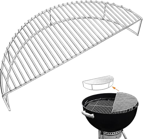Denmay 52,3 cm uppvärmningsställ för 57 cm Weber vattenkokare grillar och större one-touch Weber kolgrillar bar-B-vattenkokare kol, rökig bergskokare rökare, passar inte 47 cm grill, vattenkokare
