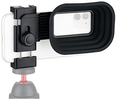 KIWIFOTOS Silicon Smartphone Camera Lens Hood Anti-Reflection for iPhone IOS and Android Phone Glass Window Shooting Photos Videos Creative Photography Accessory