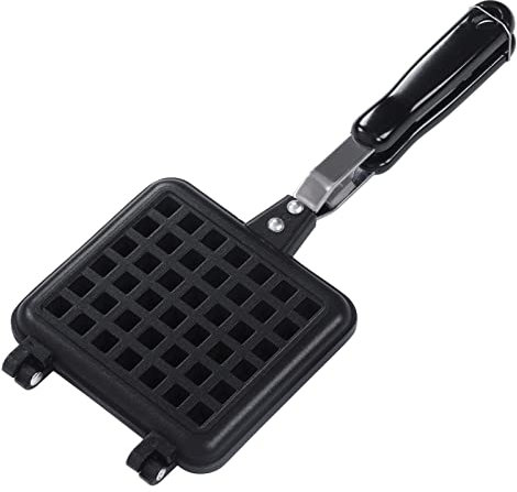 Gaufrier, moule à gaufres en alliage d'aluminium avec double poignées, moule de cuisson à gaufres pour gaufrier à double face