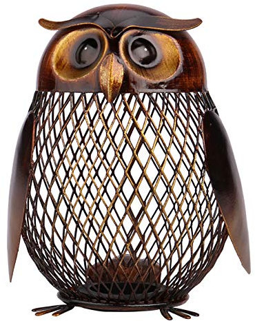 Ailgely Sparschwein, Eule geformte Metall Münzbox, Kinder Spielzeug Bank, Festlich Geschenk von Einrichtungs Artikel Crafting, Geld Sparen Box für Dekoration oder Geschenk