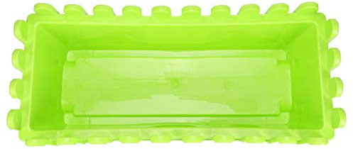 Healeved Rustikaler Übertopf Rechteckiger Blumenkasten Grün Blumentöpfe Fenster Pflanzkasten Für Sukkulenten Zimmerpflanzen Usambaraveilchen Grün Bonsai Blumentopf Blumenkasten Balkon