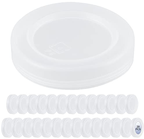 Skelang 28 Stk. 53MM JoghurtDeckel, Deckel für Joghurtbecher, Plastikdeckel für 100ml oder 150ml Joghurtbecher