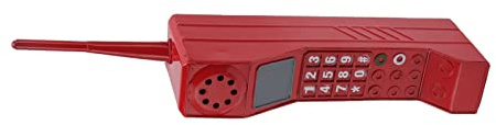 Dioche Téléphone Portable de la Vieille école Vieux Téléphones Portables des Années 90 Ornement de Téléphone Portable en Brique Rétro en Fer Modèle de Téléphone Portable Vintage (Rouge)
