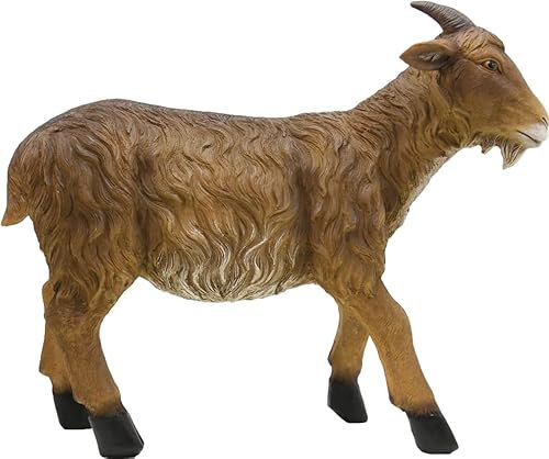 FADEDA Ziege/Höhe:57 cm/handbemalt/detailgetreue Krippen Figuren - Weihnachten Tisch Dekoration Krippe Zubehör