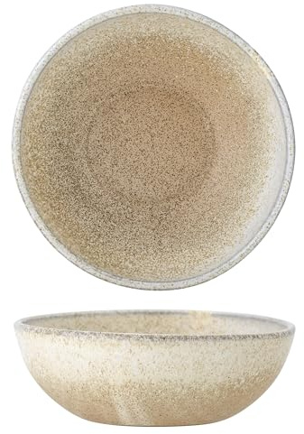 Bloomingville Paula 82060636 - Cuenco de piedra natural, 525 ml, diámetro de 16,5 cm, hecho a mano, apto para lavavajillas