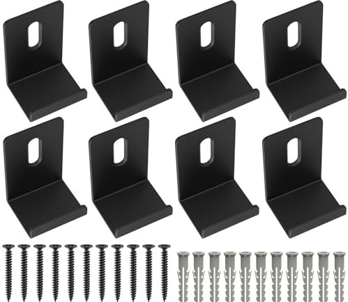 Metall-Spiegel-Clips, breiter Kanal, Spiegelhalter-Clips, schwerer Spiegel für rahmenlose Spiegel-Clips, Wandmontage, Aufhänger für Spiegel, Fliesen, Bilderrahmen, Spiegel, Aufhängung, Hardware-Kit