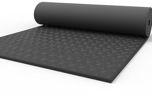 ZEOPLE Laufband unterlage, Unterlegmatte für fitnessgeräte, Bodenschutzmatte Für Sportgeräte Fitnessgeräte, Fitness Unterlegmatte für Crosstrainer, Rollentrainer und andere Fitnessgeräte(200x100x1cm)
