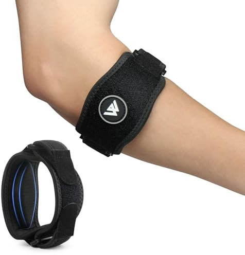 flintronic Ellenbogenbandage Für Tennisarm, Ellenbogenbandage Männer Damen mit EVA-Futter, Einstellbare Ellenbogen Bandage für Sehnenentzündung, Arthritis,Lindert die Schmerzen bei Tennisarm Golferarm